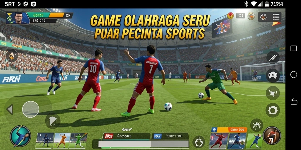 Tampilan gameplay seru dalam 5RT saat bertanding.
