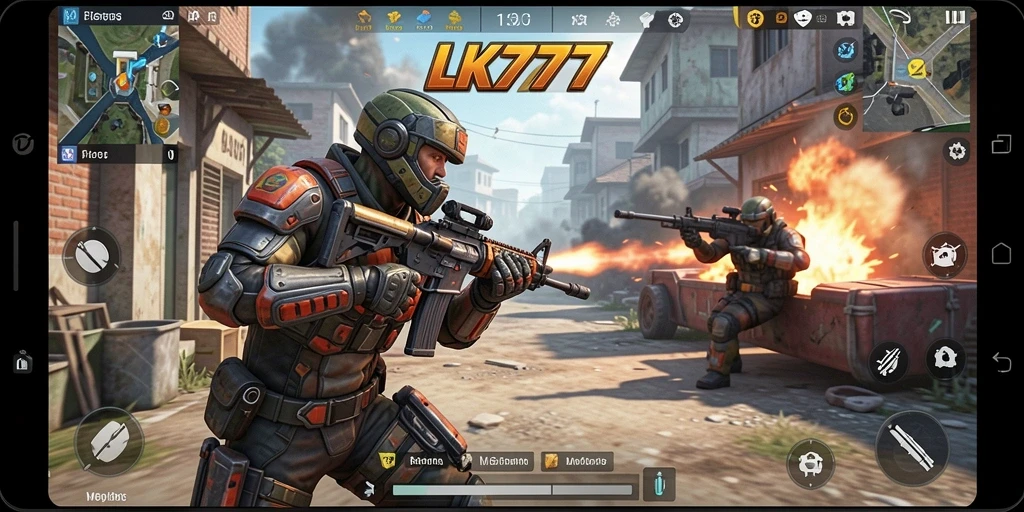 Tampilan gameplay LK777 yang mendebarkan dan penuh aksi.