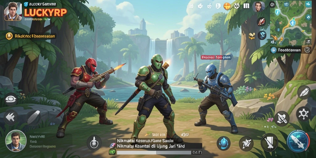 Tampilan menarik dari gameplay LUCKYRP yang menyenangkan.