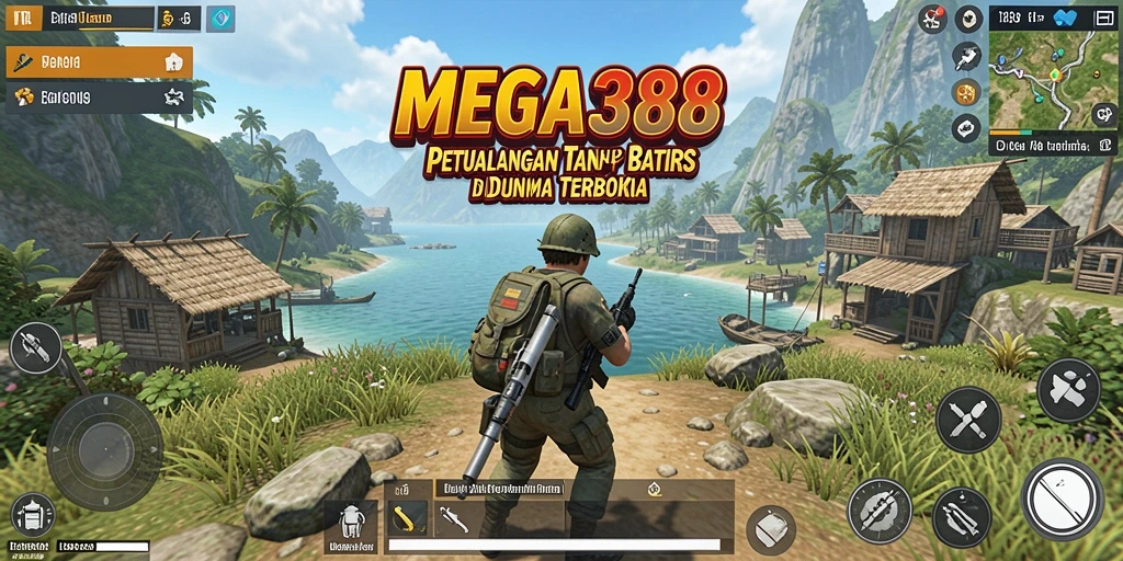 Screenshot MEGA388 yang menampilkan gameplay Open World yang dinamis dan mendalam.