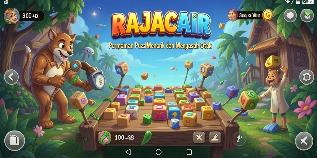 Tampilan gameplay RAJACAIR yang menantang dengan teka-teki Puzzle.