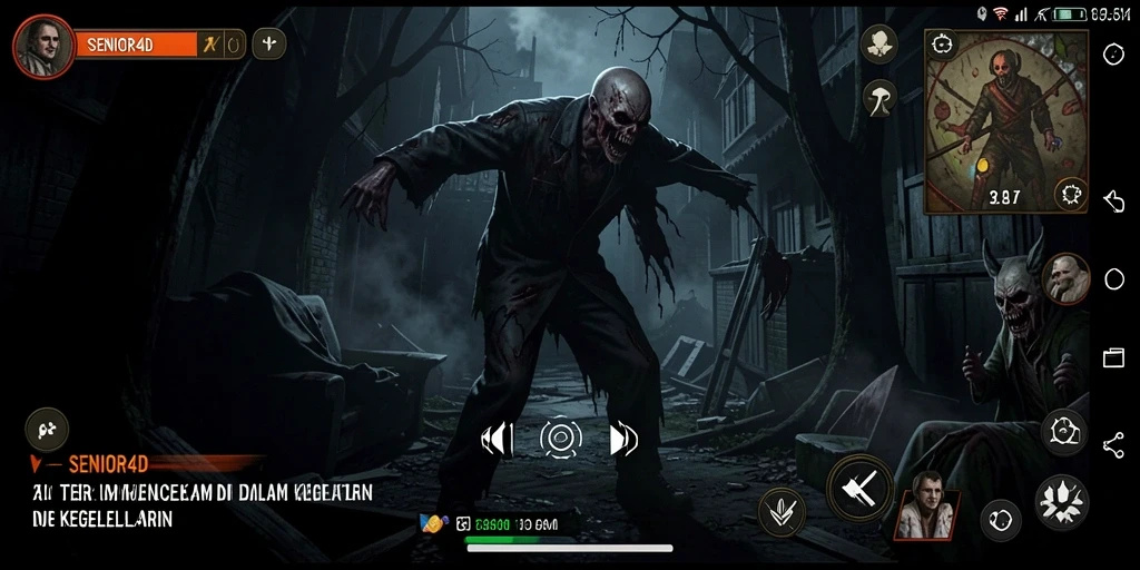 Pengalaman gameplay mencekam di dalam <strong>SENIOR4D</strong>.