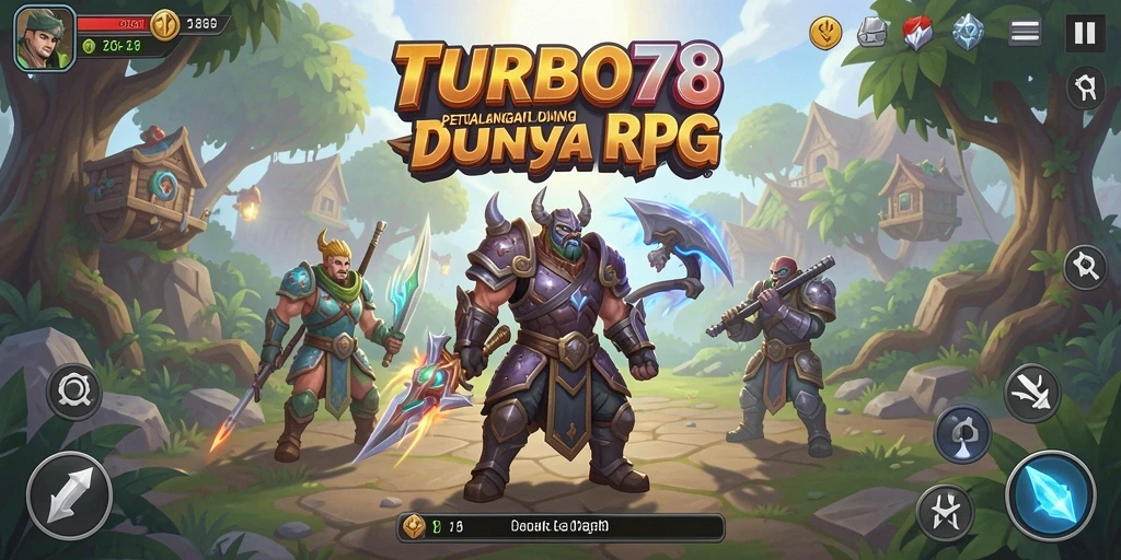 Tampilan aksi seru dalam <strong>TURBO78</strong> dengan karakter yang sedang bertarung.