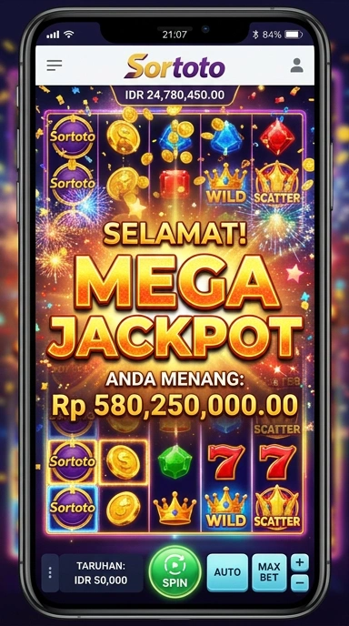 Tampilan antarmuka sortoto yang sederhana dan efisien.